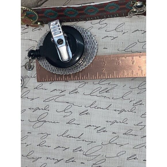 Love Black Cat Kitten Heart Lanyard Rose Retractable Reel ID Card Badge Holder - Picture 7 of 9